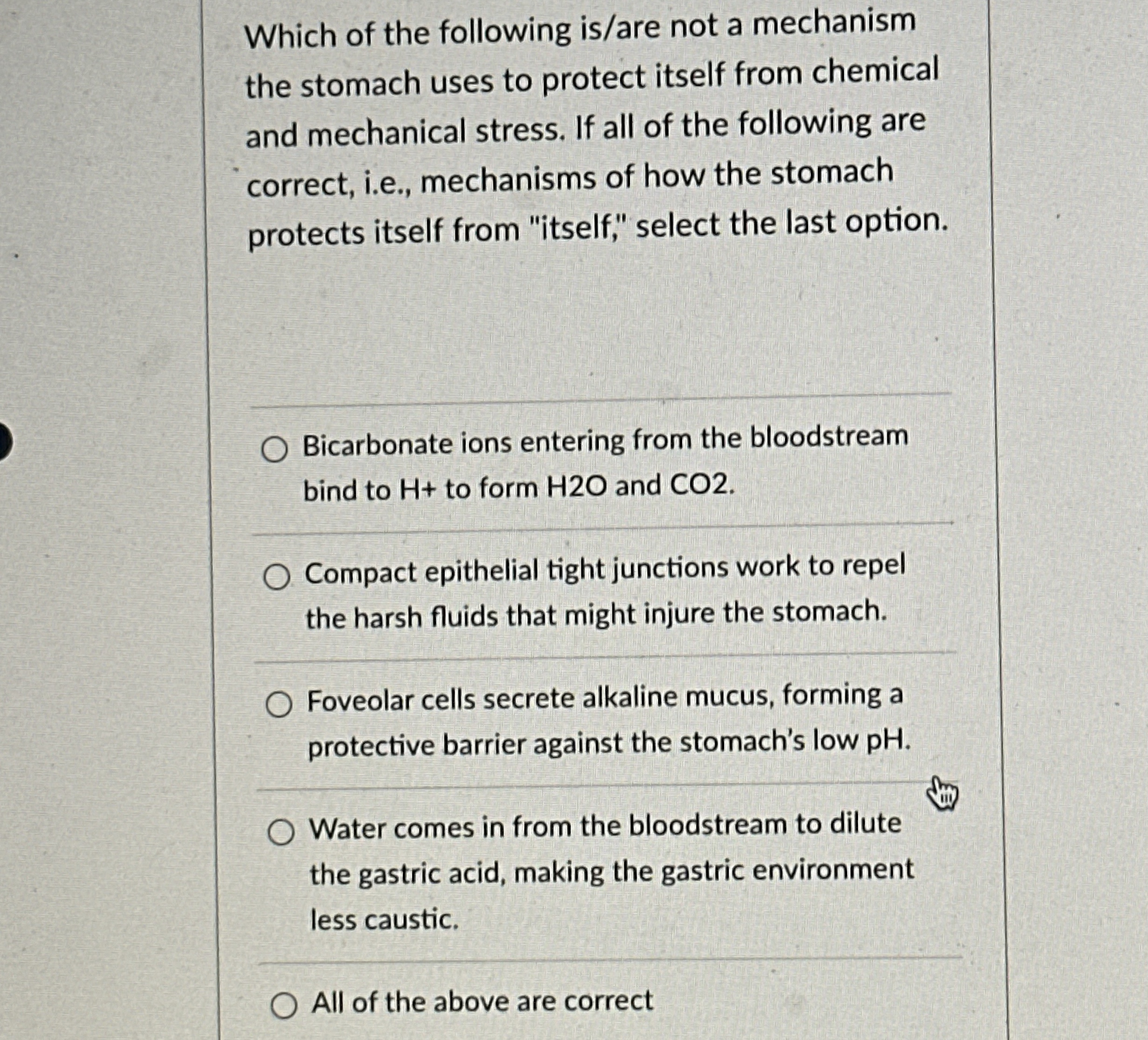 Solved Which of the following is/are not a mechanism the | Chegg.com