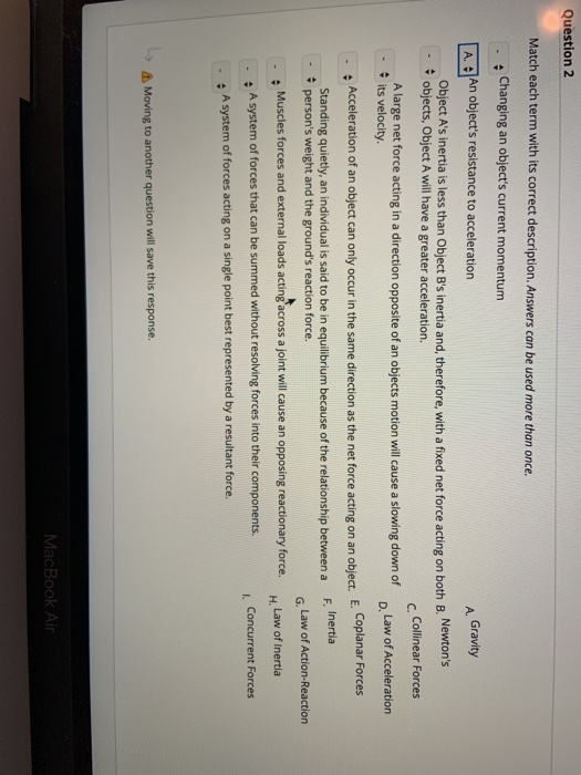 Solved Question 2 Match each term with its correct | Chegg.com