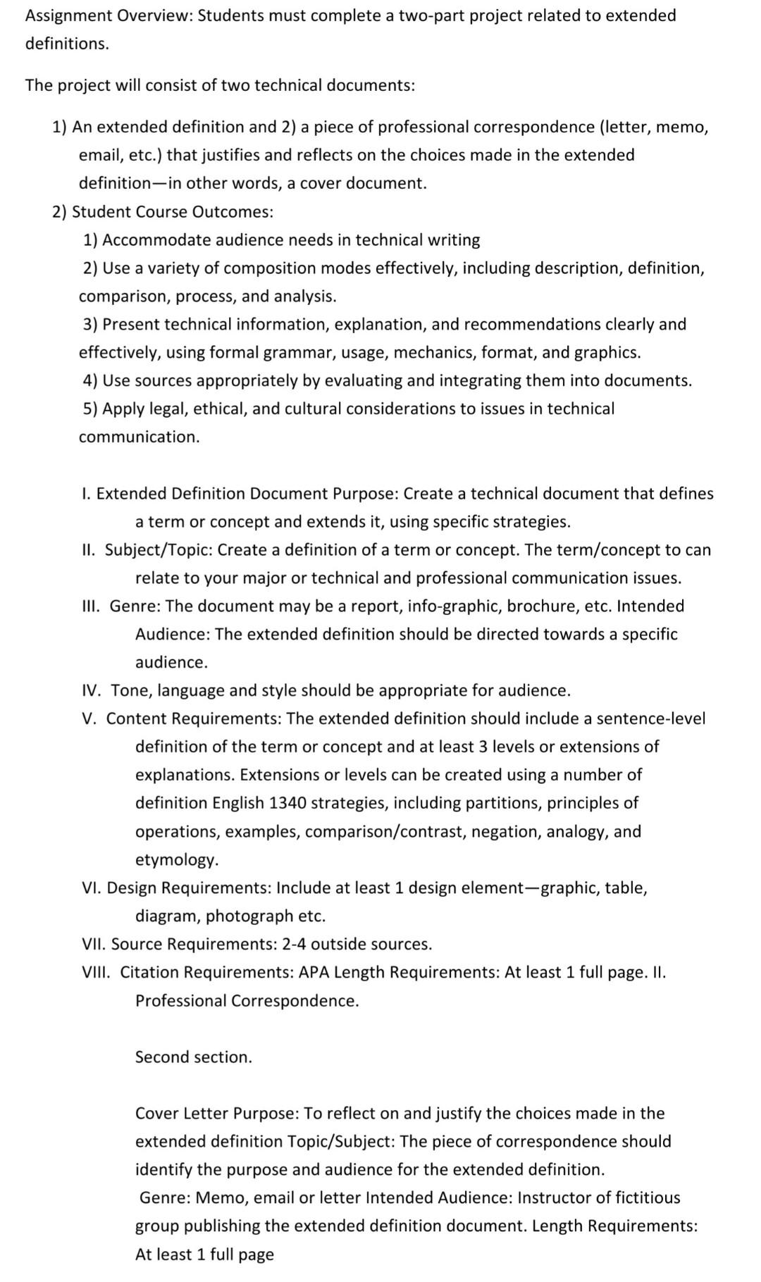 Assignment Overview: Students must complete a | Chegg.com