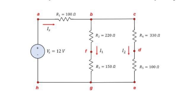 Solved please calculate the values for i(s) ,i1, i2, i3, i4, | Chegg.com