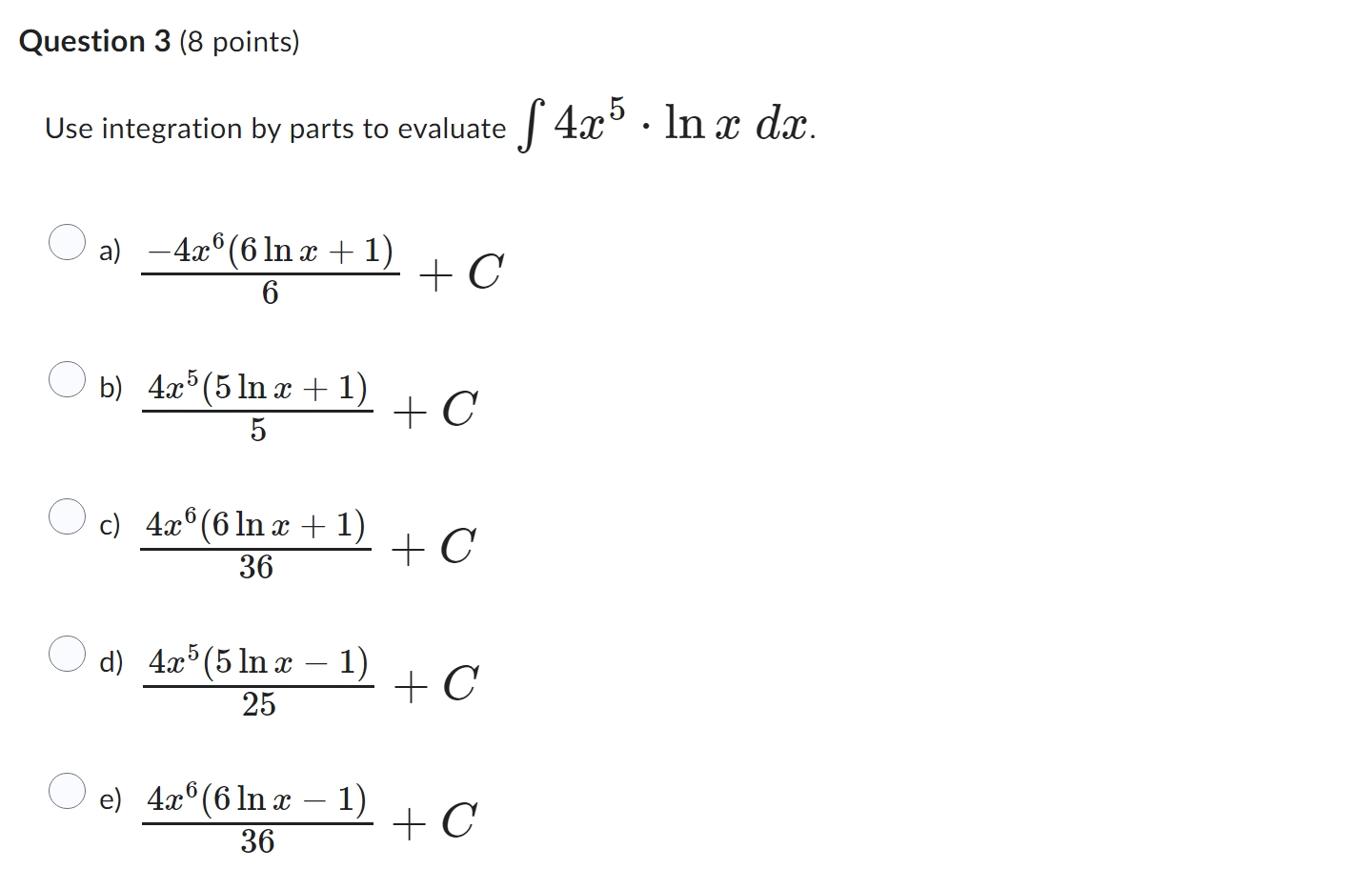Solved Use integration by parts to evaluate \int | Chegg.com