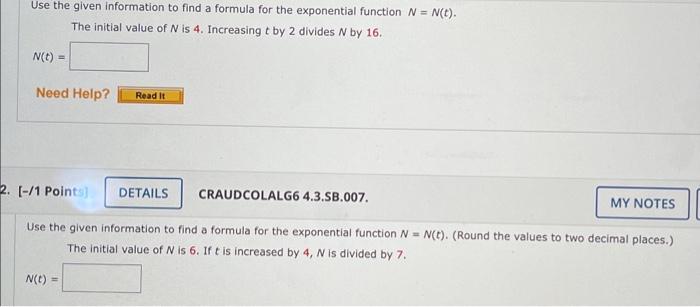 Solved Use the given information to find a formula for the | Chegg.com