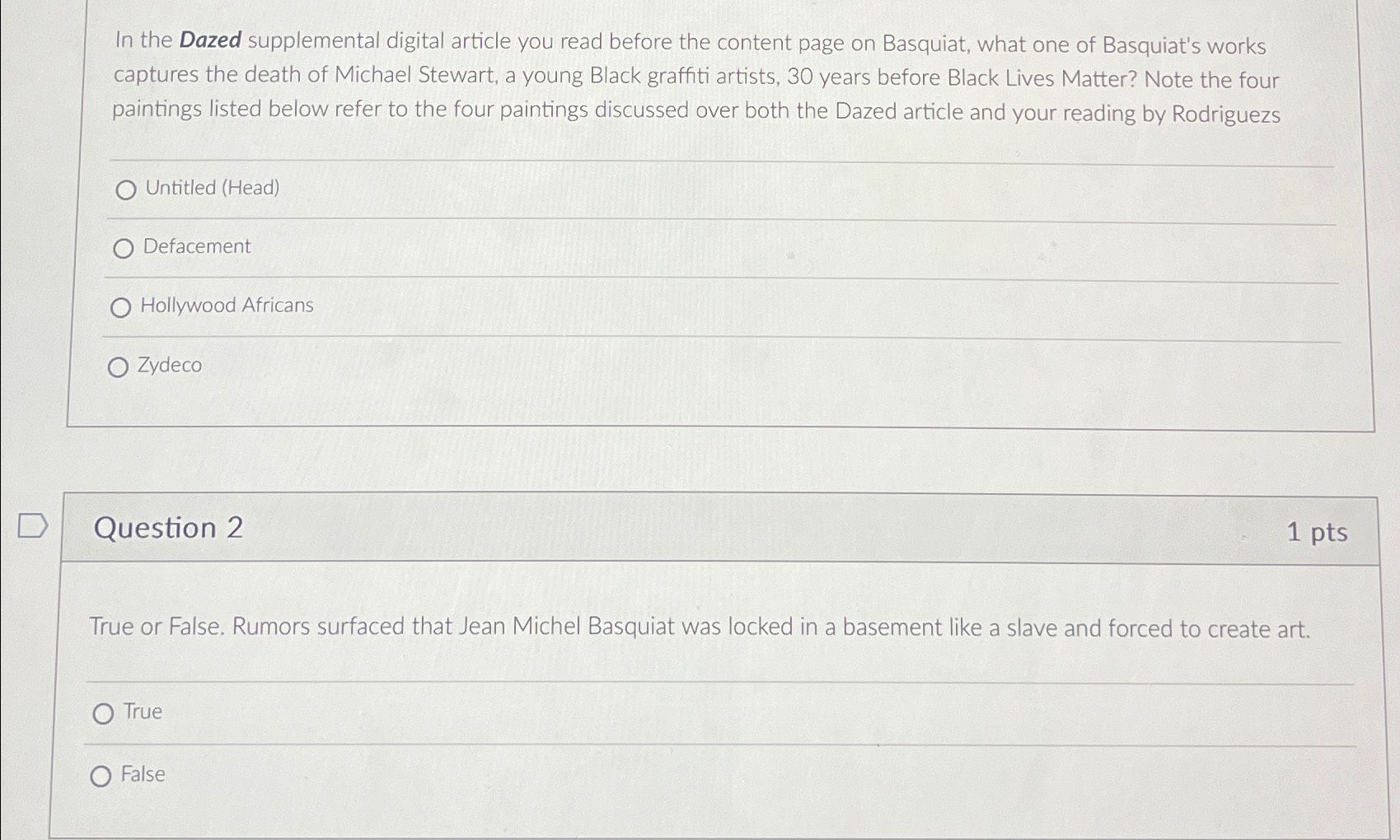 Solved In the Dazed supplemental digital article you read | Chegg.com