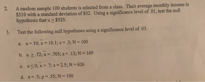 Solved 2 A random sample 100 students is selected from a | Chegg.com