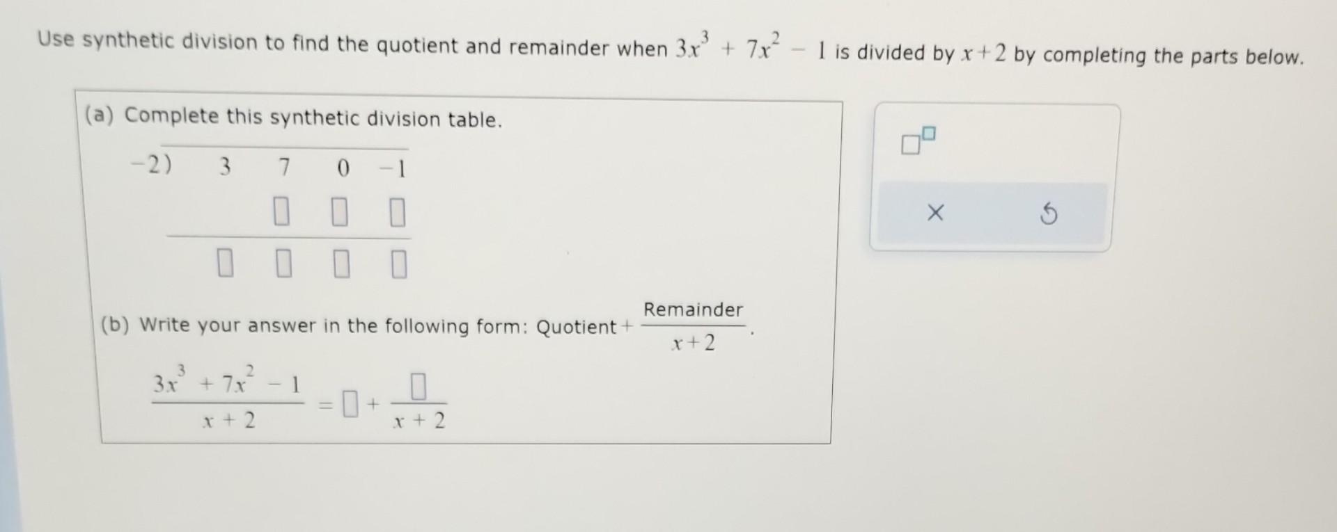 solved-use-synthetic-division-to-find-the-quotient-and-chegg