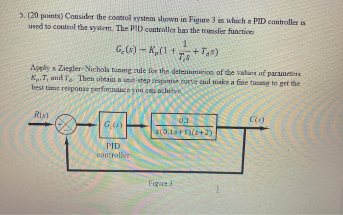 Solved 5.(20 points) Consider the control system shown in | Chegg.com