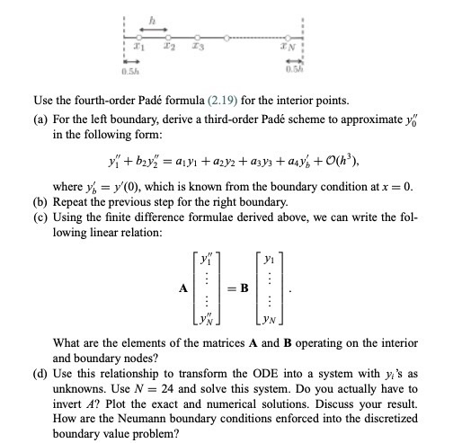 8. In numerical solution of boundary value problems | Chegg.com