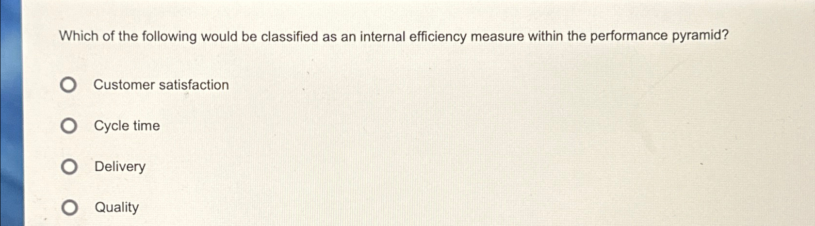 Solved Which of the following would be classified as an | Chegg.com