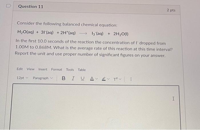 Solved Consider The Following Balanced Chemical Equation: | Chegg.com