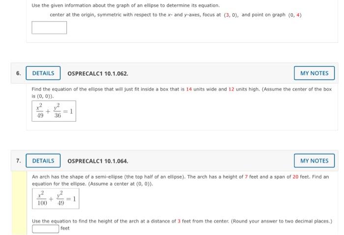 Solved Use the given information about the graph of an | Chegg.com