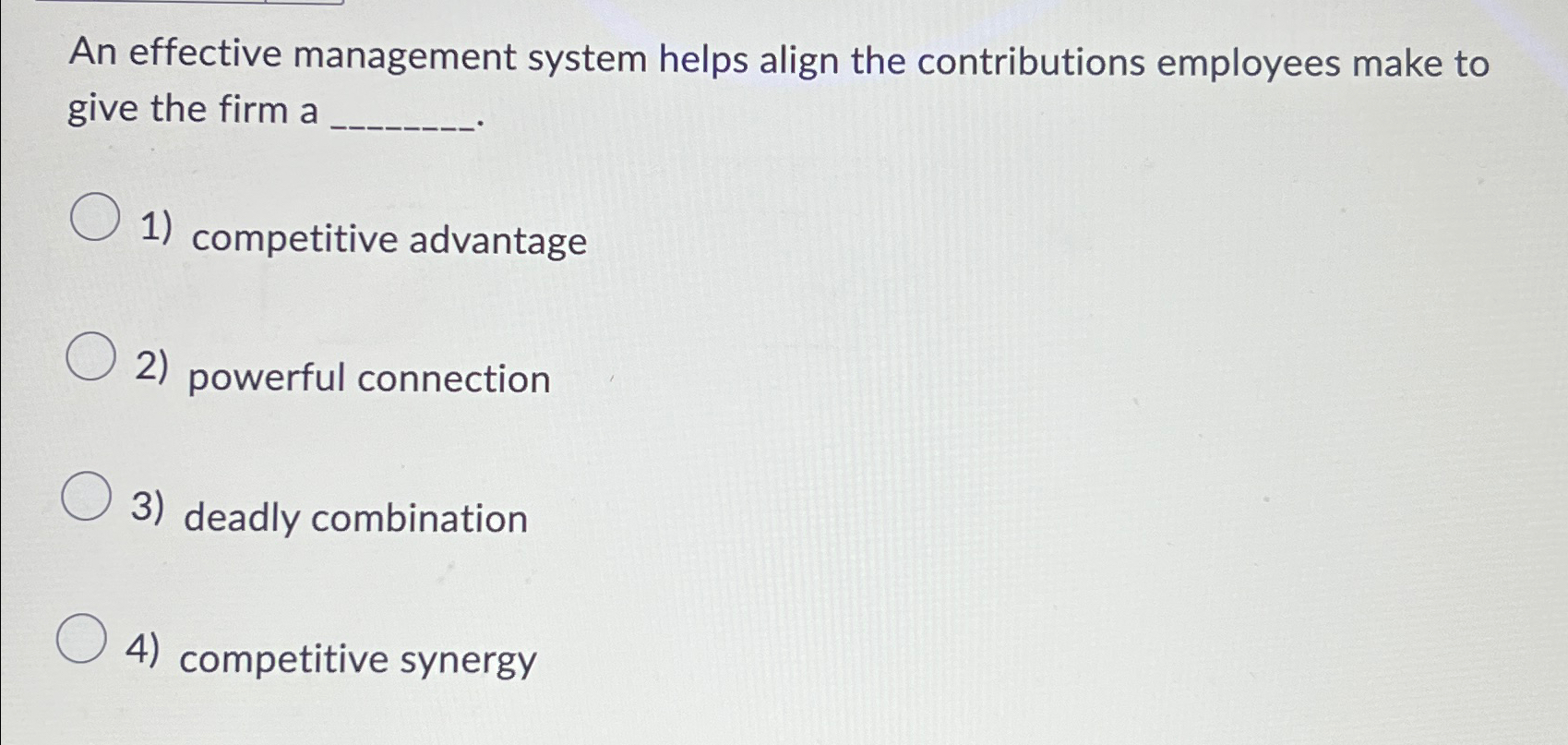 Solved An effective management system helps align the | Chegg.com