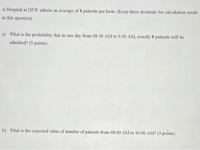 Solved hw help please show work with formulas so i can | Chegg.com