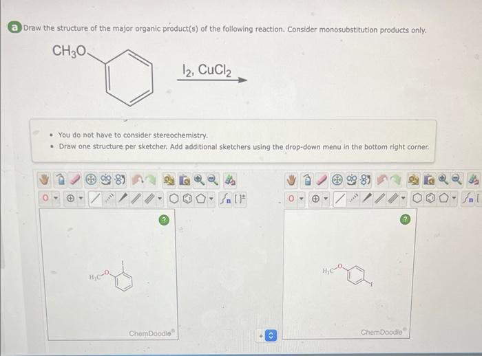 Solved The Methoxy Group Is Ortho, Para-directing. (b) Draw | Chegg.com