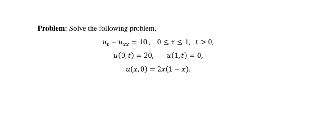 Solved Problem: Solve the following | Chegg.com