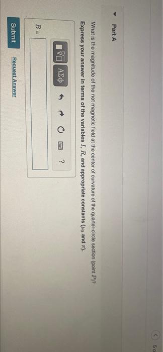 Solved Part A The wire in the figure (Figure 1) carries | Chegg.com