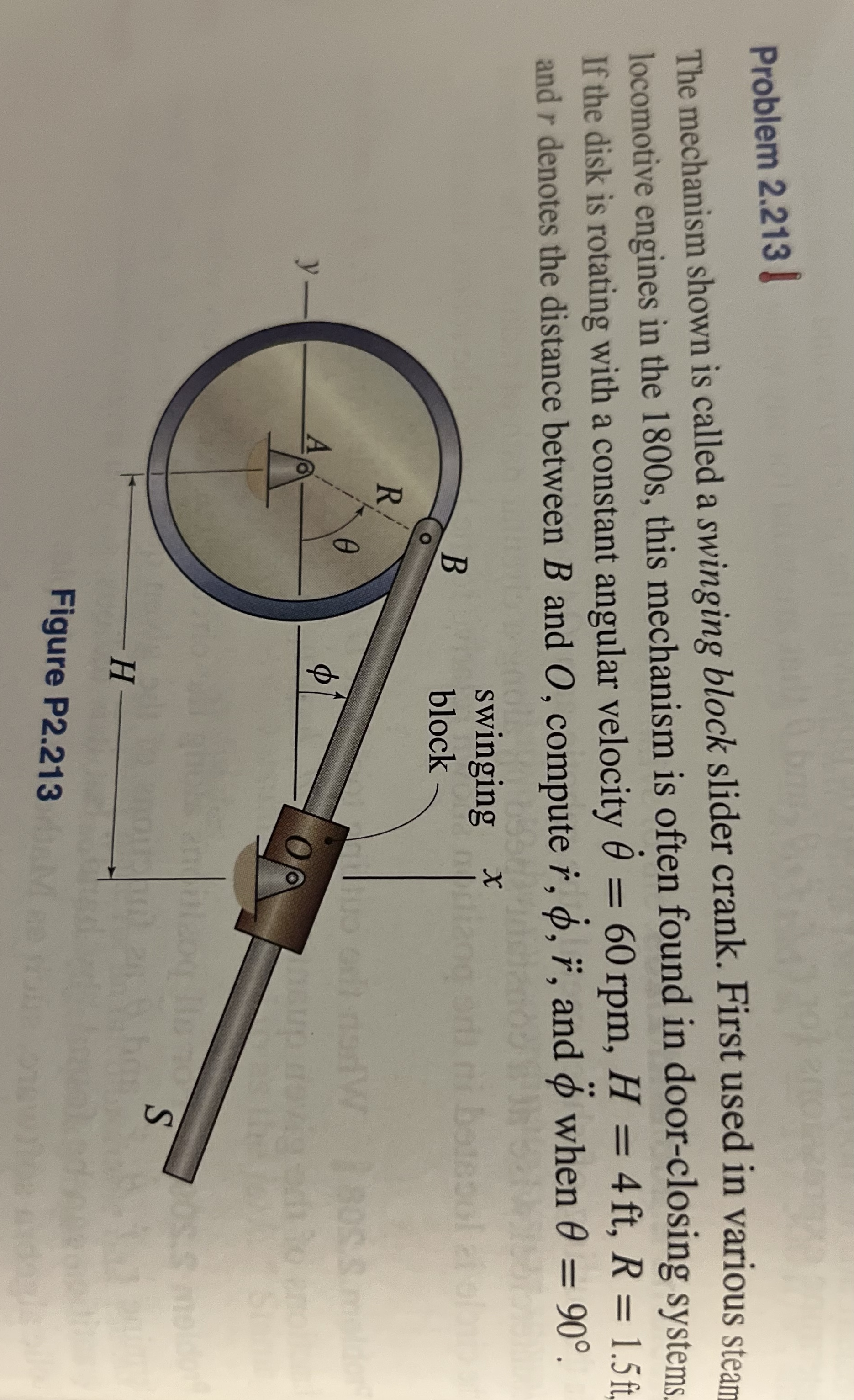 Solved Problem 2.213 】The mechanism shown is called a | Chegg.com