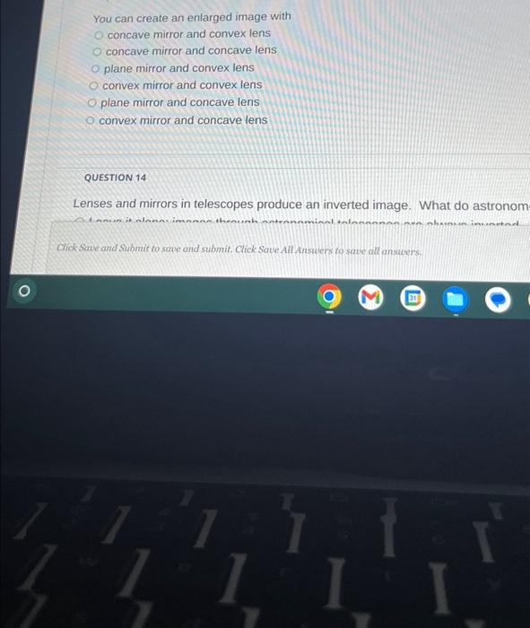 Solved You can create an enlarged image with O concave | Chegg.com