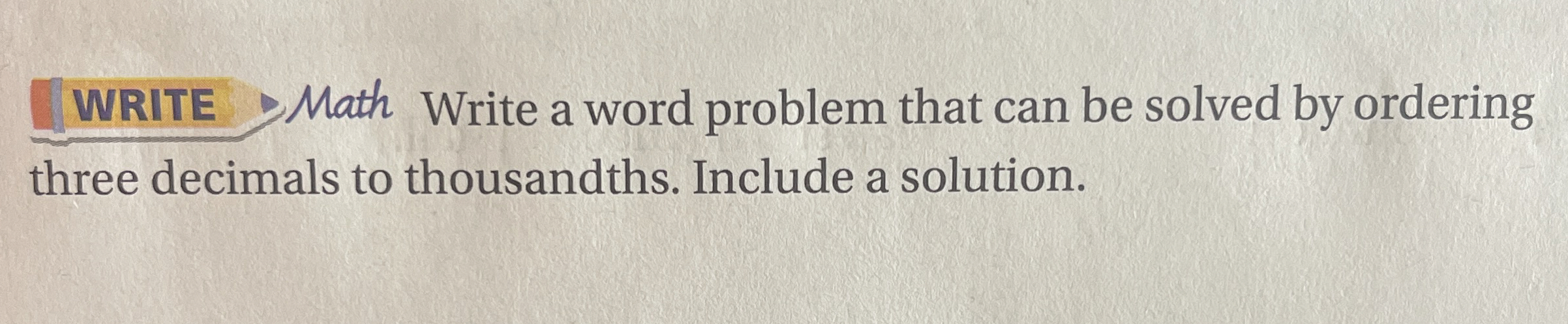 Write a word problem that can be solved by | Chegg.com
