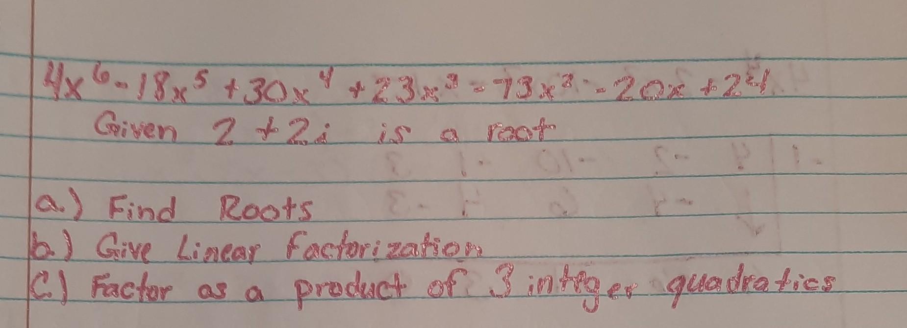 Solved 4x60 18x3 + 30%