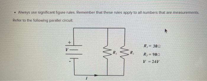 Solved calculate the following:current through R1: I= | Chegg.com