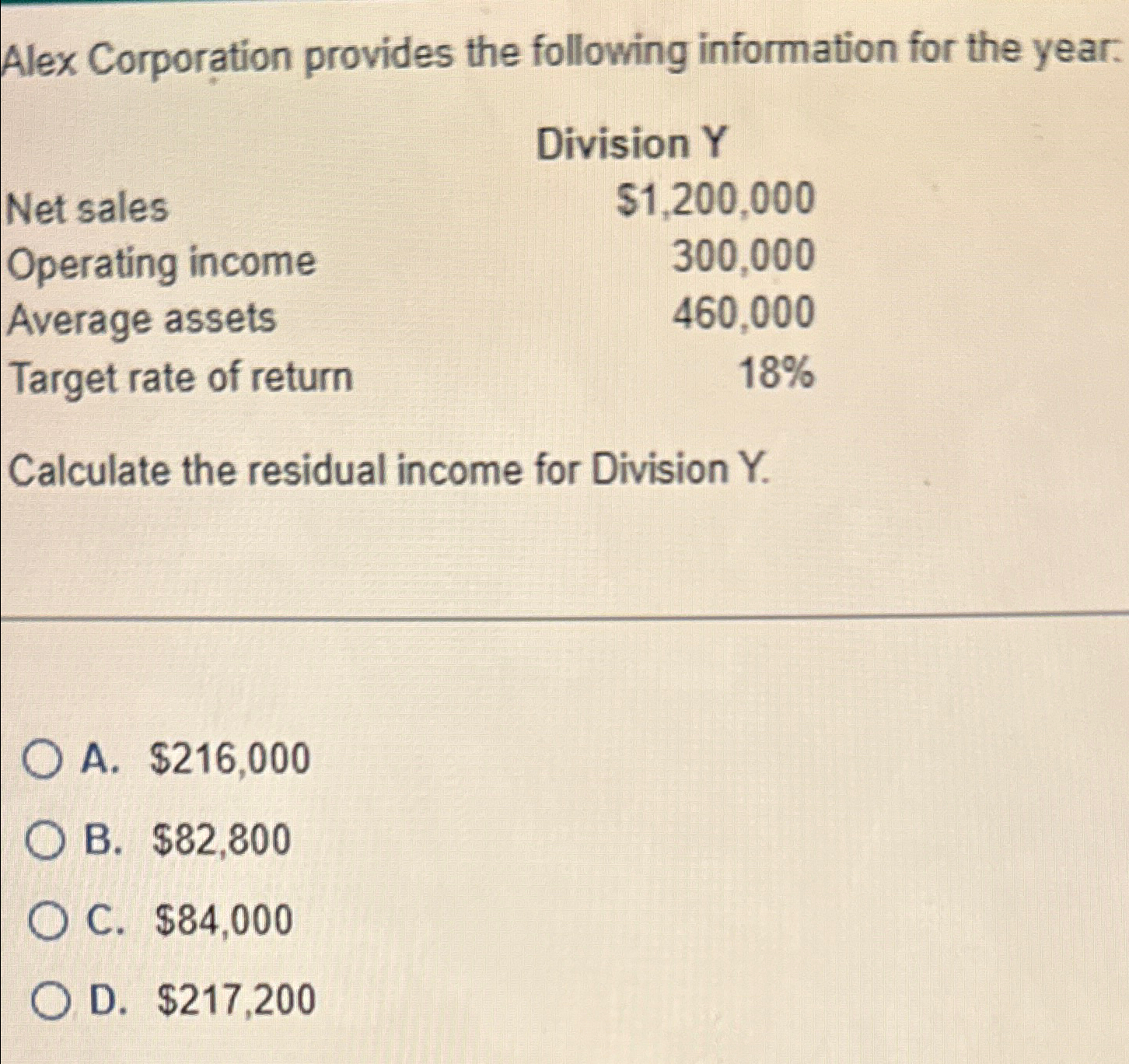 Solved Alex Corporation provides the following information | Chegg.com