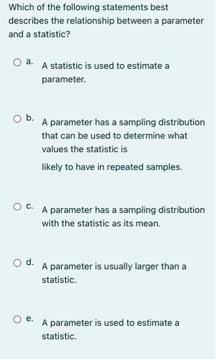 Solved Which Of The Following Statements Best Describes 8314