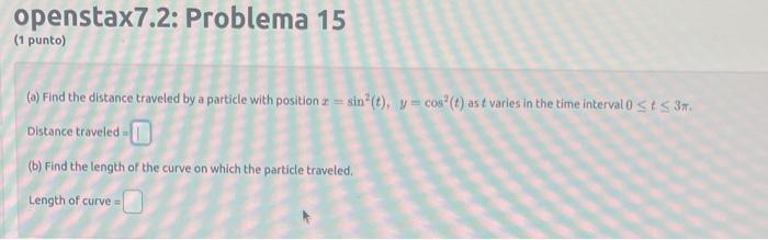 Solved (a) Find The Distance Traveled By A Particle With | Chegg.com