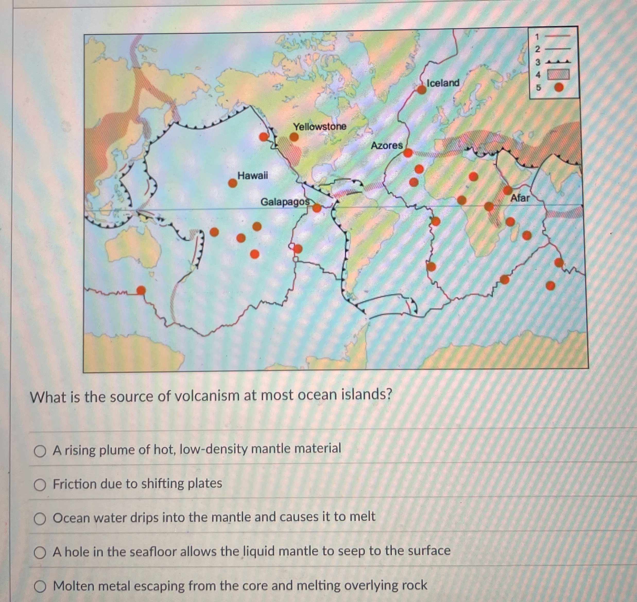Solved by an EXPERT What is the source of volcanism at most ocean ...