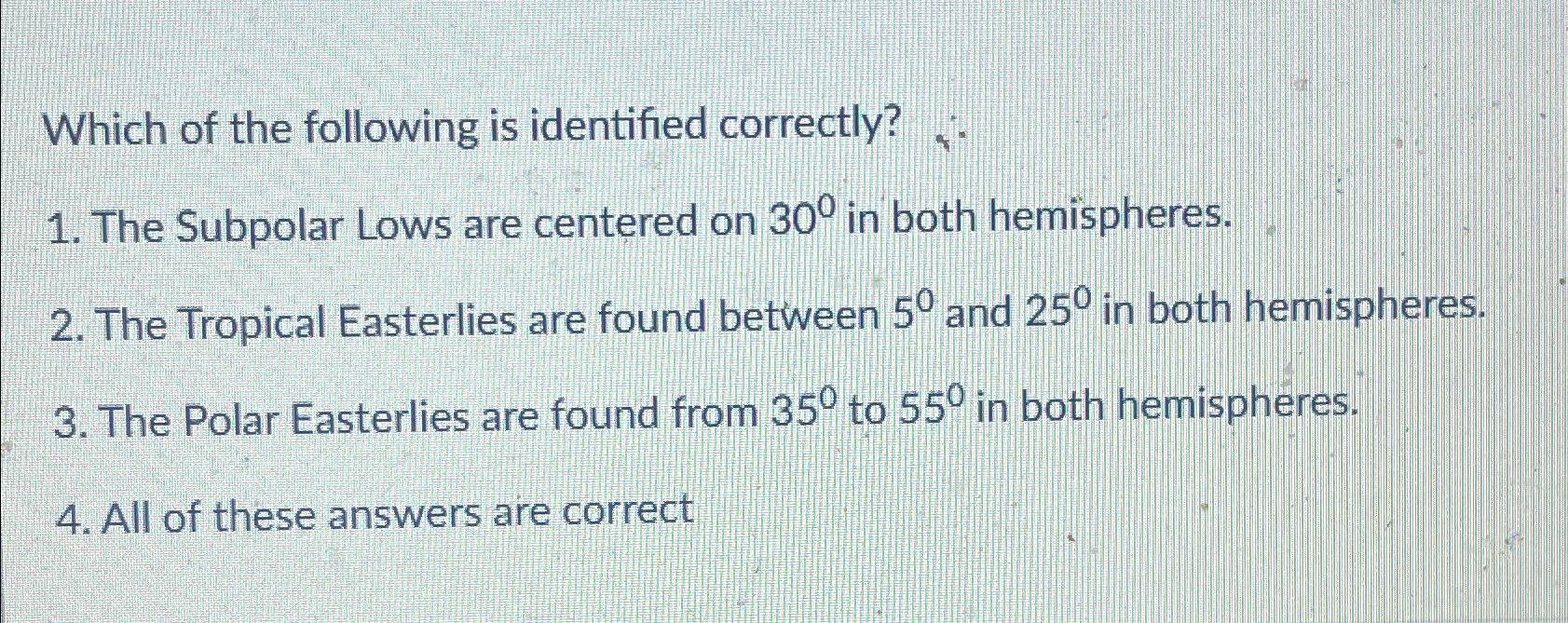 Solved Which of the following is identified correctly?The | Chegg.com