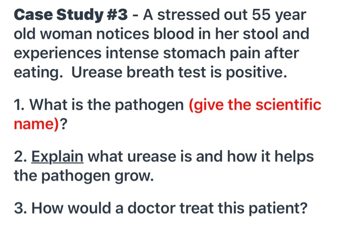 Solved Case Study #3 - A stressed out 55 year old woman | Chegg.com