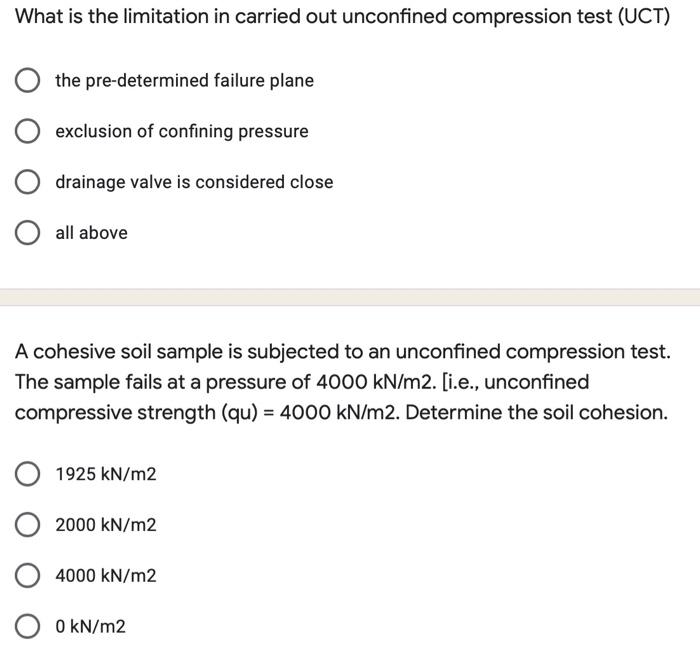Solved 2p Knowing the shear strength of soil is important. | Chegg.com