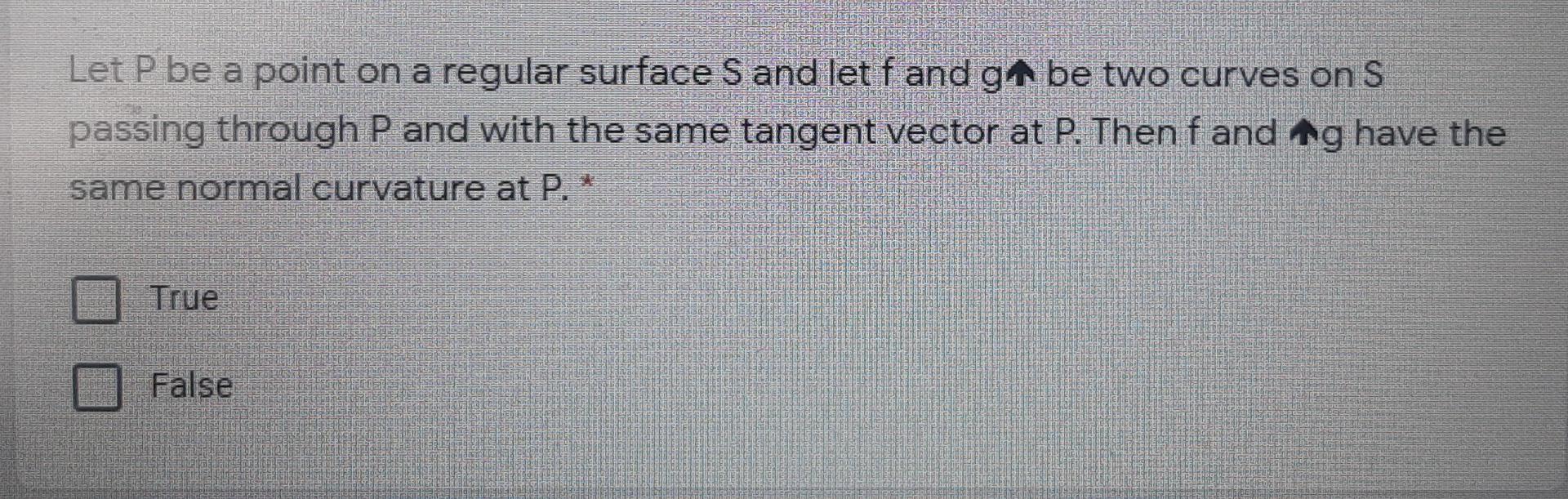 Solved Differential Geometry Please solve all 3 MCQs. Please