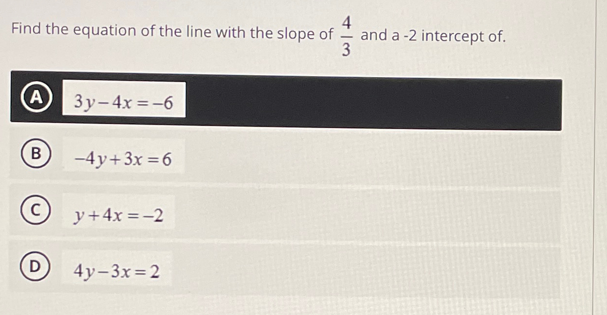 find the slope of the line y= 1 6 x 4 11