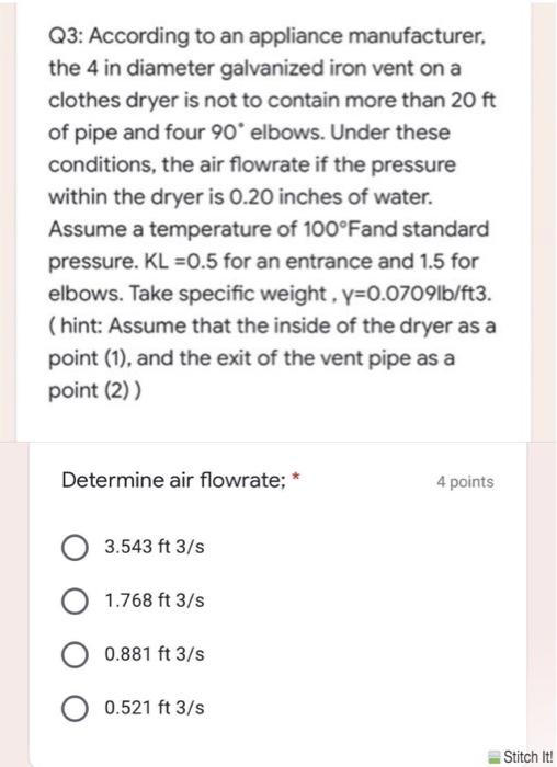 Solved Q3: According to an appliance manufacturer, the 4 in | Chegg.com