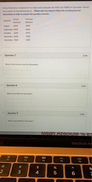 Solved Using information contained in the table below | Chegg.com