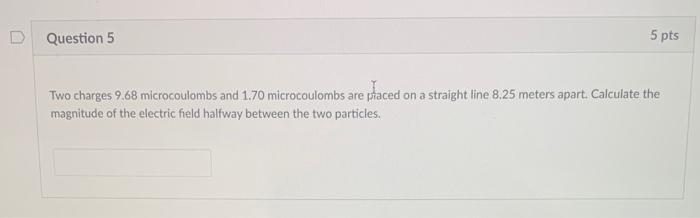 Solved Two Charges 9.68 Microcoulombs And 1.70 Microcoulombs 