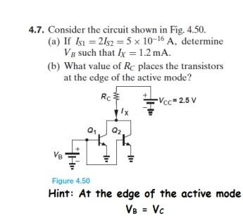 Solved 7. Consider the circuit shown in Fig. 4.50. (a) If | Chegg.com