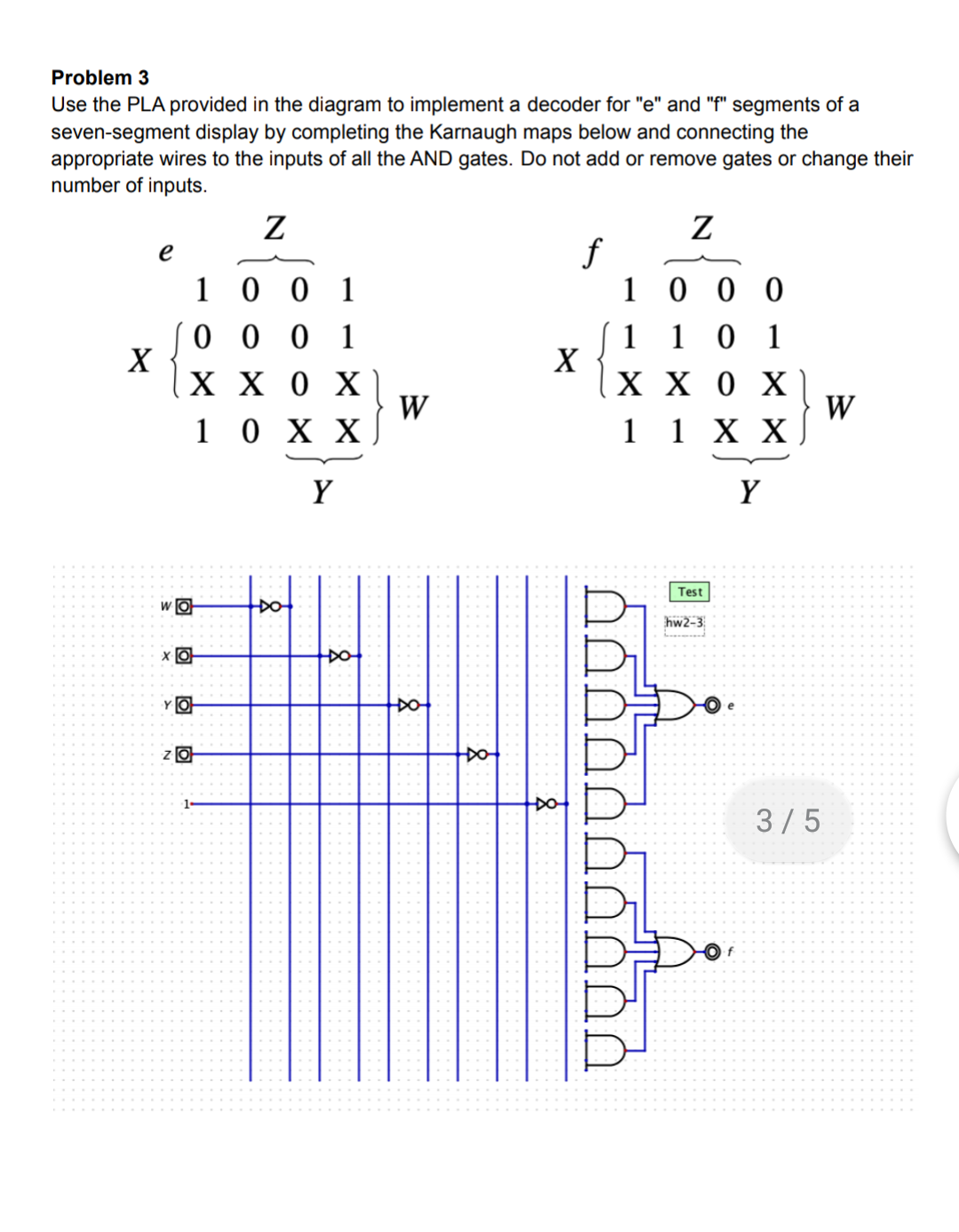 Solved Problem 3 Use the PLA provided in the diagram to | Chegg.com