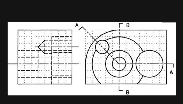 Complete a full section top view A-A for which the | Chegg.com