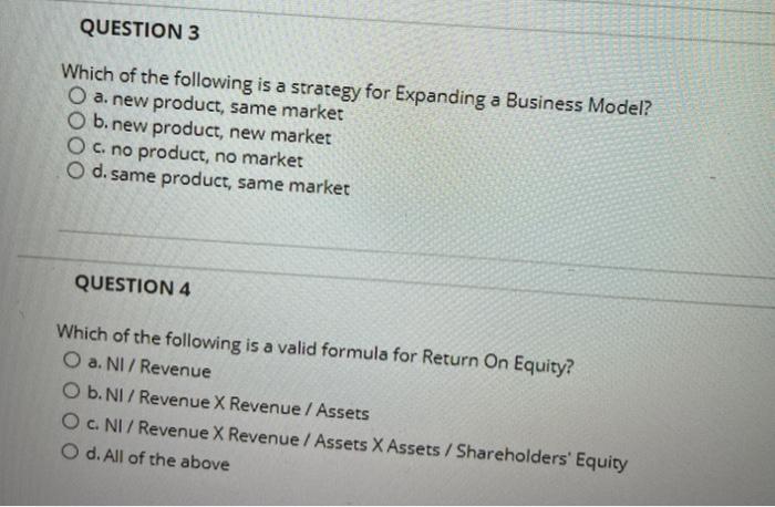 Solved QUESTION 3 Which Of The Following Is A Strategy For | Chegg.com