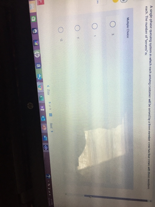 A singlephase queuing system in which each arriving