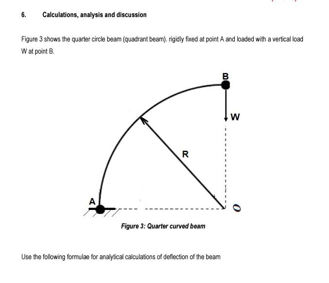 Solved 1 PRACTICAL WORK 2 DEFLECTION OF CURVED BEAMS 1.