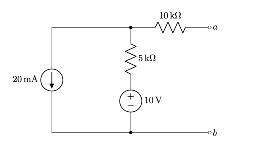 Solved (a) ﻿Find the Thévenin voltage for the circuit by | Chegg.com