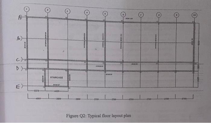 Solved Figure Q2 shows a layout plan of a classroom block | Chegg.com