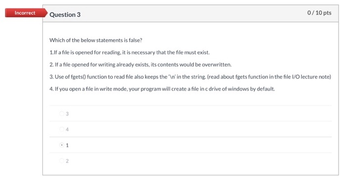 Solved Incorrect Question 1 0/8 pts What is the error in the | Chegg.com