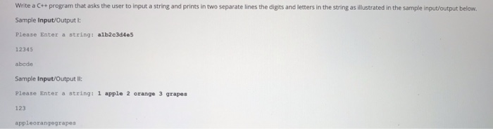 Solved Write a C++ program that asks the user to input a | Chegg.com