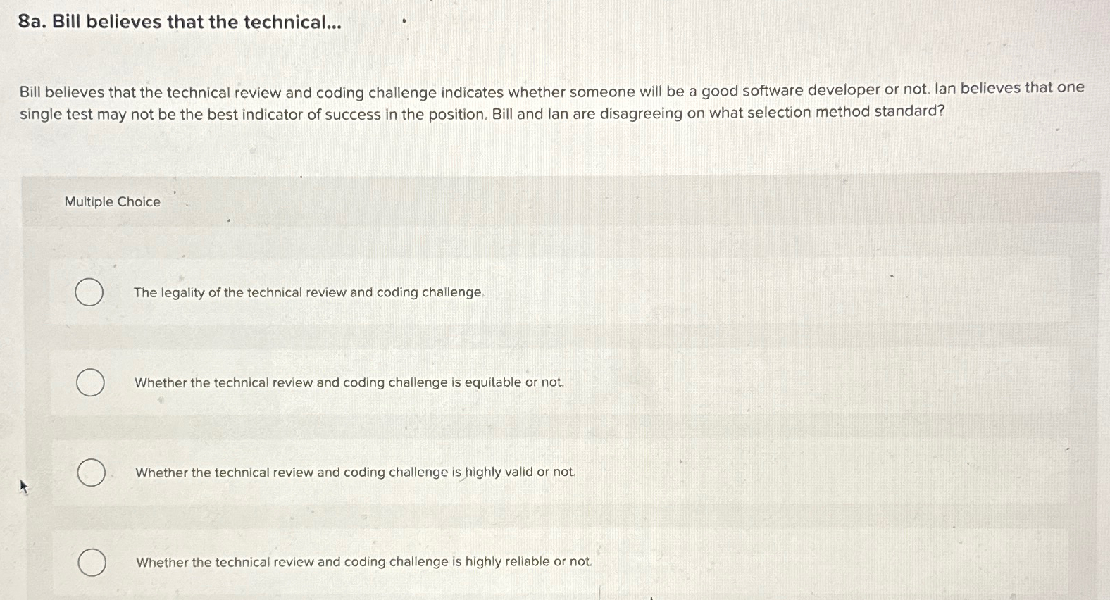 Solved 8a bill believes that the technical bill believes chegg