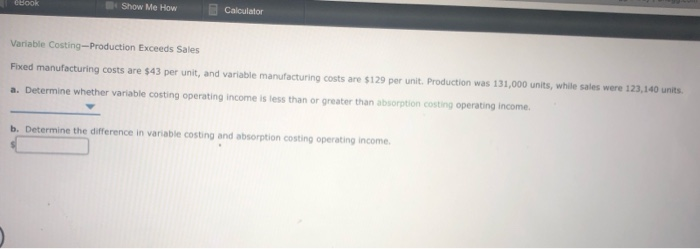 Solved CBOOK Show Me How Calculator Variable | Chegg.com