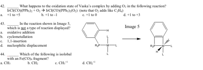 Solved a. What happens to the oxidation state of Vaska's | Chegg.com