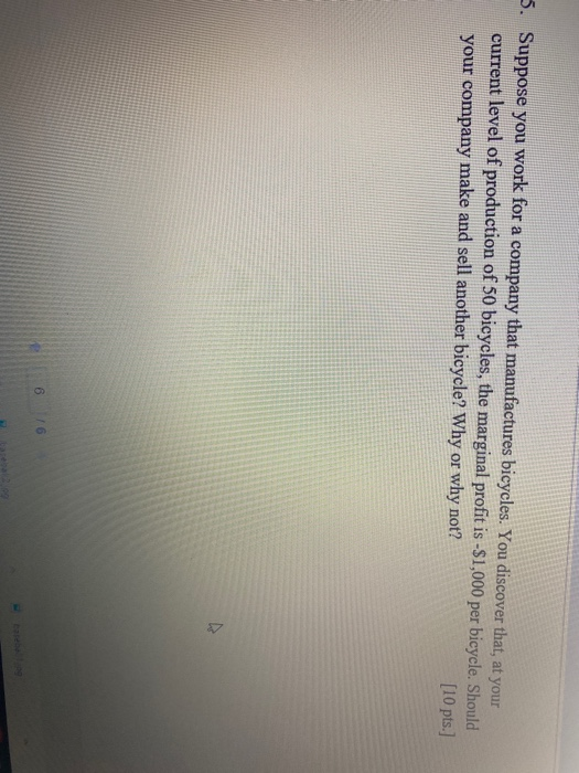 Solved 3. Suppose you work for a company that manufactures | Chegg.com